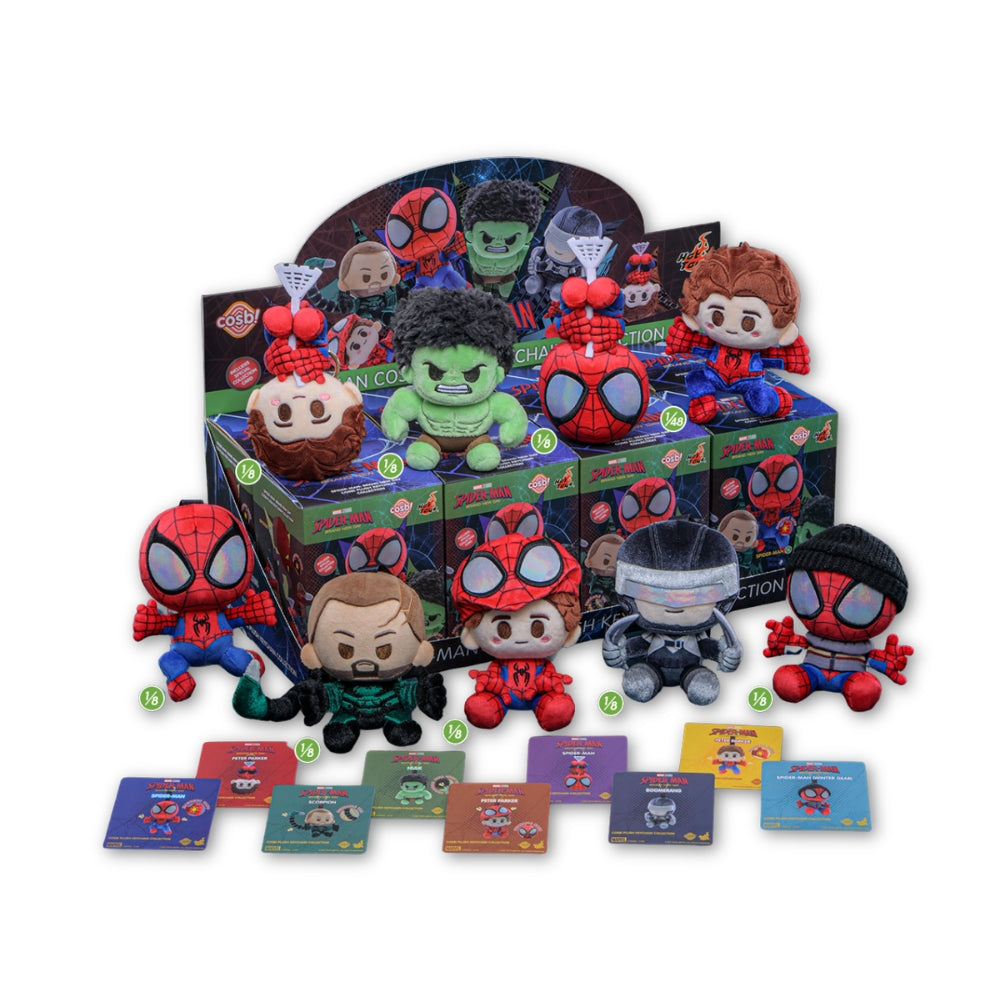 Hot Toys Cosbi Spider-Man Plush Keychain Blind Box (Assorted)