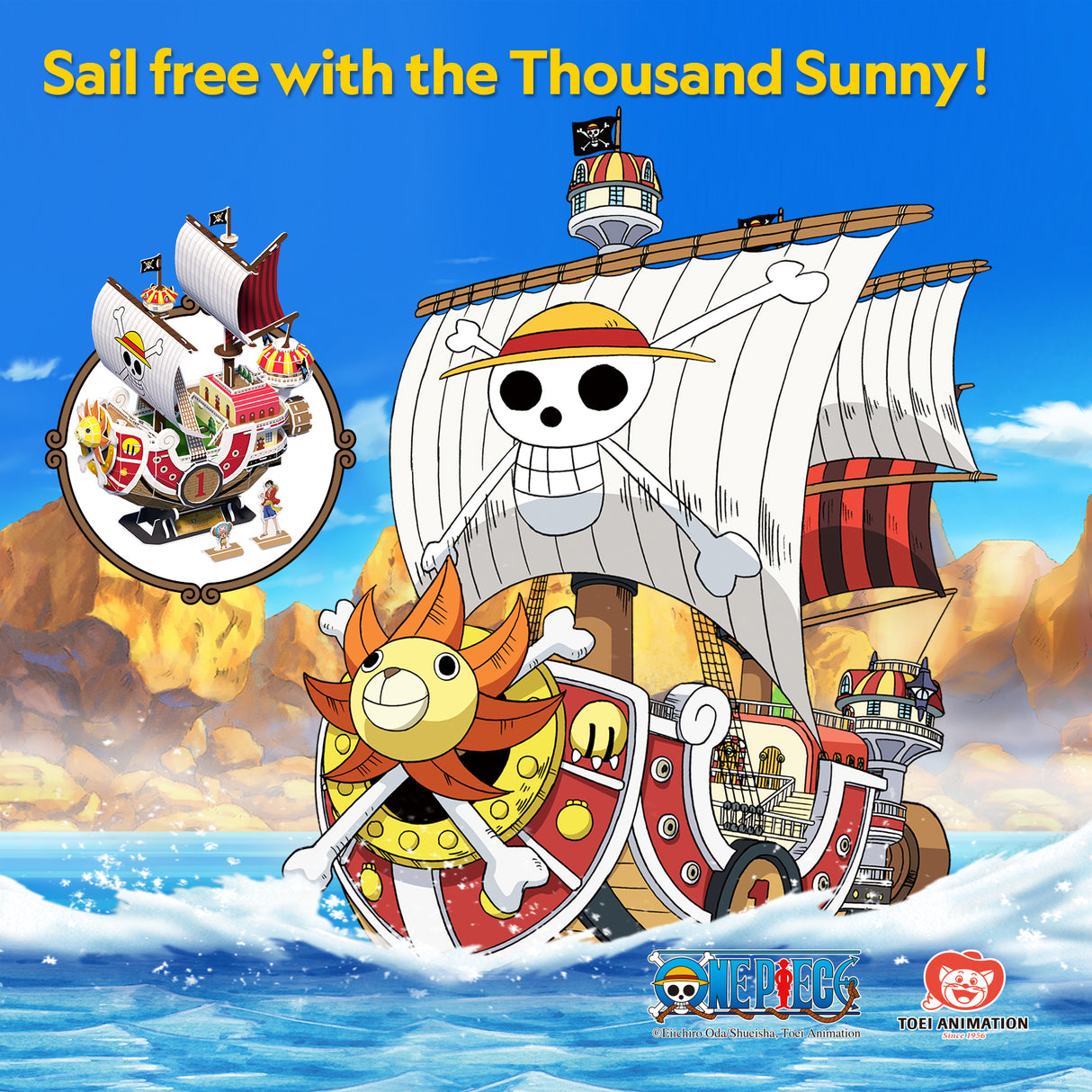 Cubic Fun 3D Puzzle One Piece - Thousand Sunny (Basic Model)