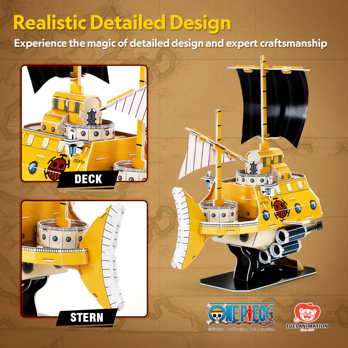 Cubic Fun 3D Puzzle One Piece - Trafalgar-Law's Submarine