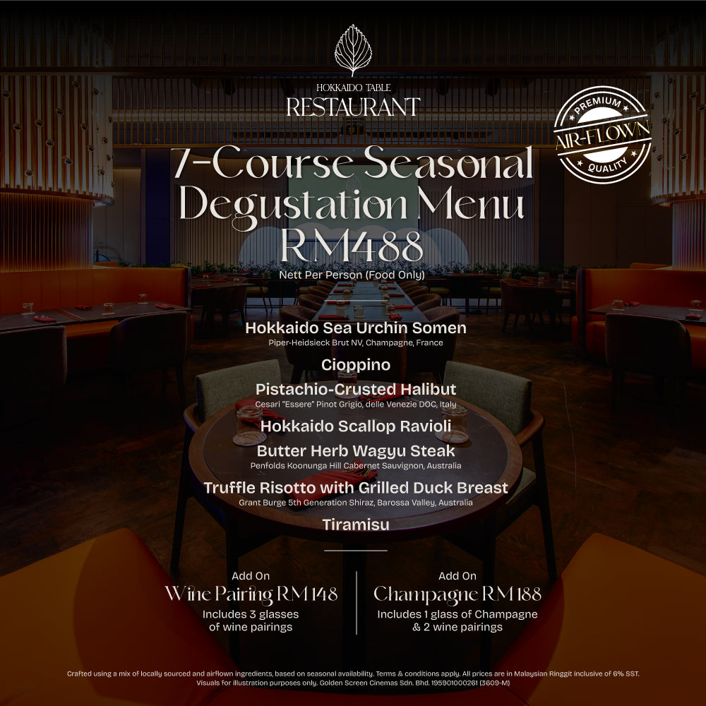 7-Course Degustation Menu (Limited Time Only)