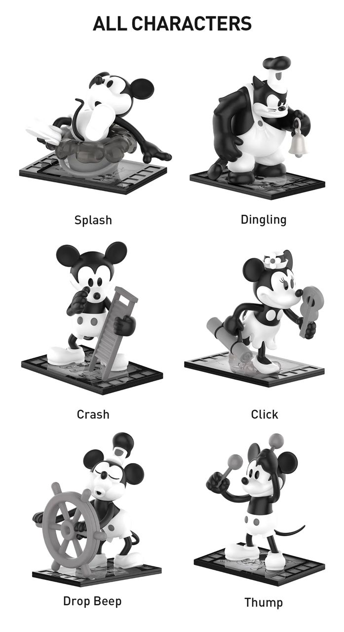 Disney Steamboat Willie Series Figures