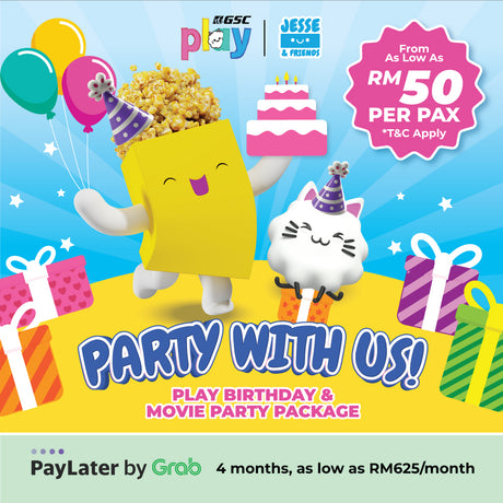 GSC Play Birthday & Movie Party Package (Jesse & Friends Theme)