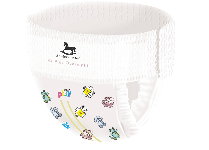 Applecrumby AirPlus Overnight Pull Up Designer Diapers - GSC Design (2 packs)