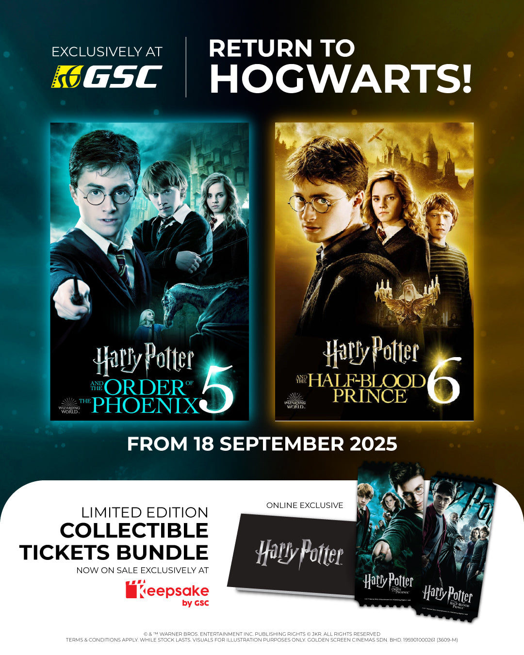 GSC | Harry Potter 5 & 6 Ticket Bundle 2025