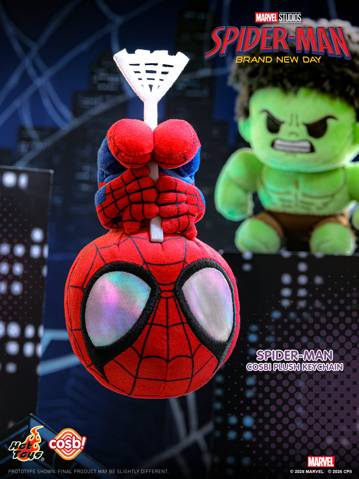 Hot Toys Cosbi Spider-Man Plush Keychain Blind Box (Assorted)
