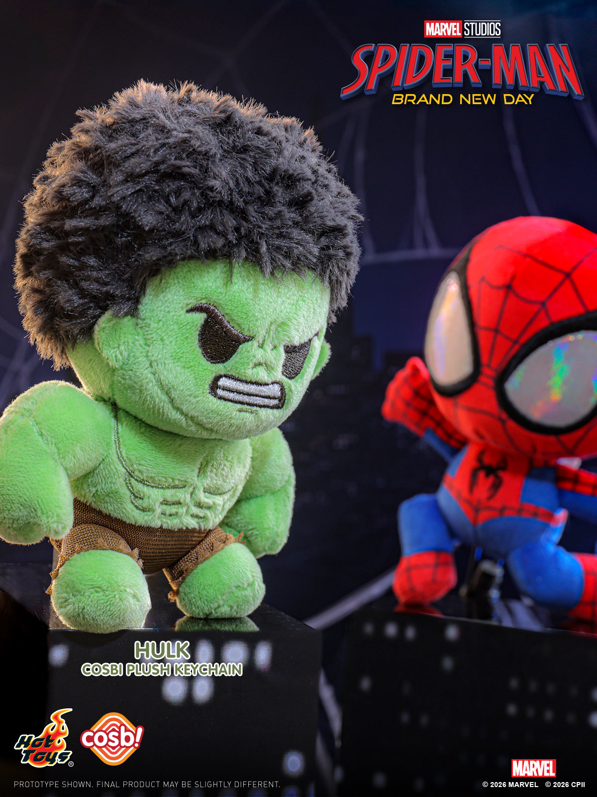 Hot Toys Cosbi Spider-Man Plush Keychain Blind Box (Assorted)