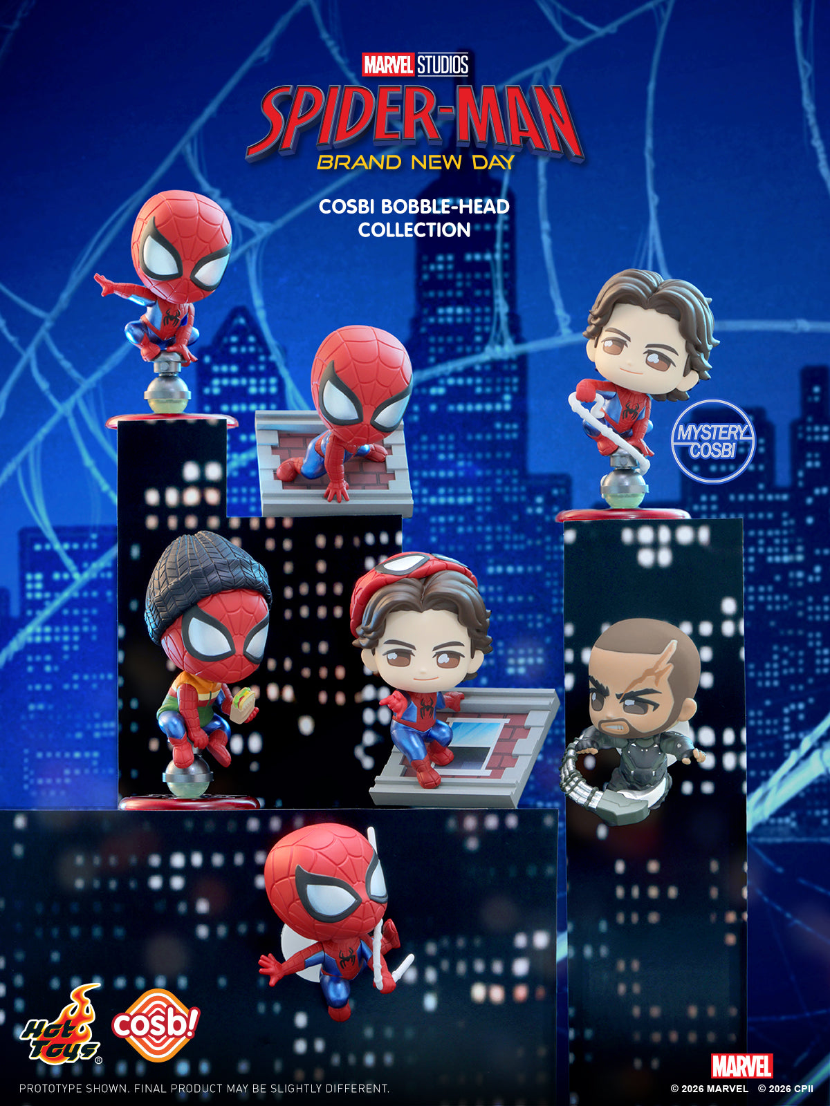 Hot Toys Cosbi Spider-Man Bobble-Head Blind Box (Assorted)