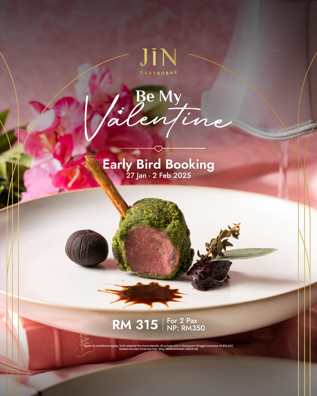 Early Bird Valentine’s Day Menu (14-16 Feb 2025)