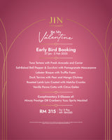 Early Bird Valentine’s Day Menu (14-16 Feb 2025)