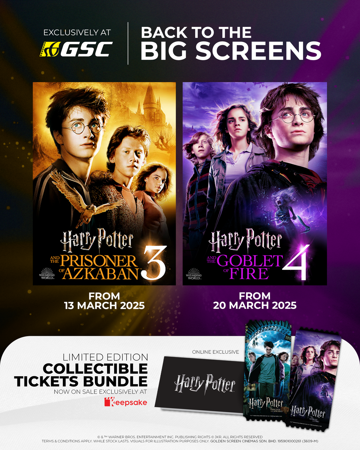 GSC | Harry Potter 3 & 4 Ticket Bundle 2025