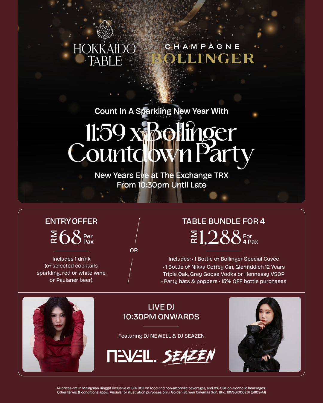 11.59 X Bollinger Countdown Party