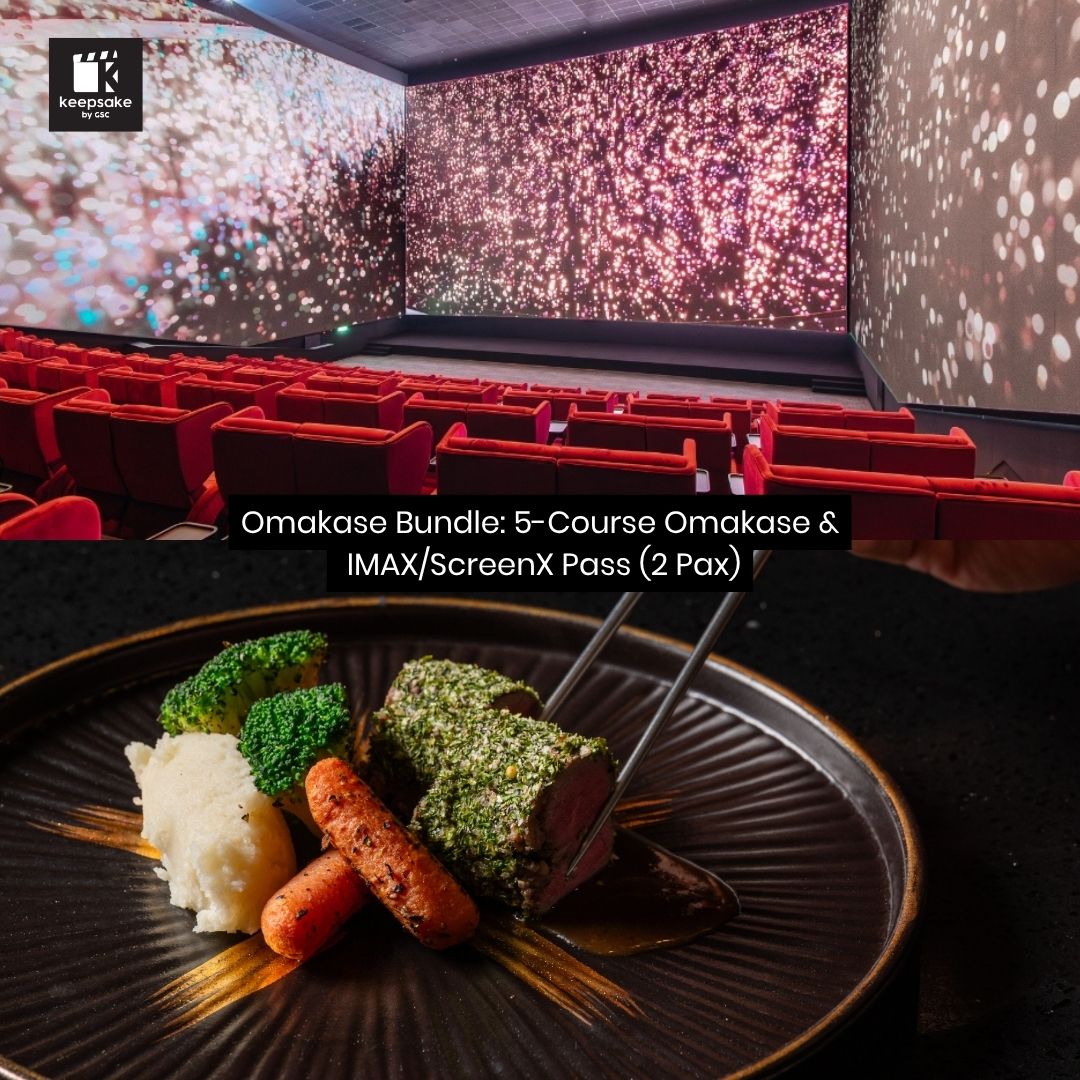 Omakase Bundle: 5-Course Omakase + IMAX/ScreenX Pass (2 Pax)