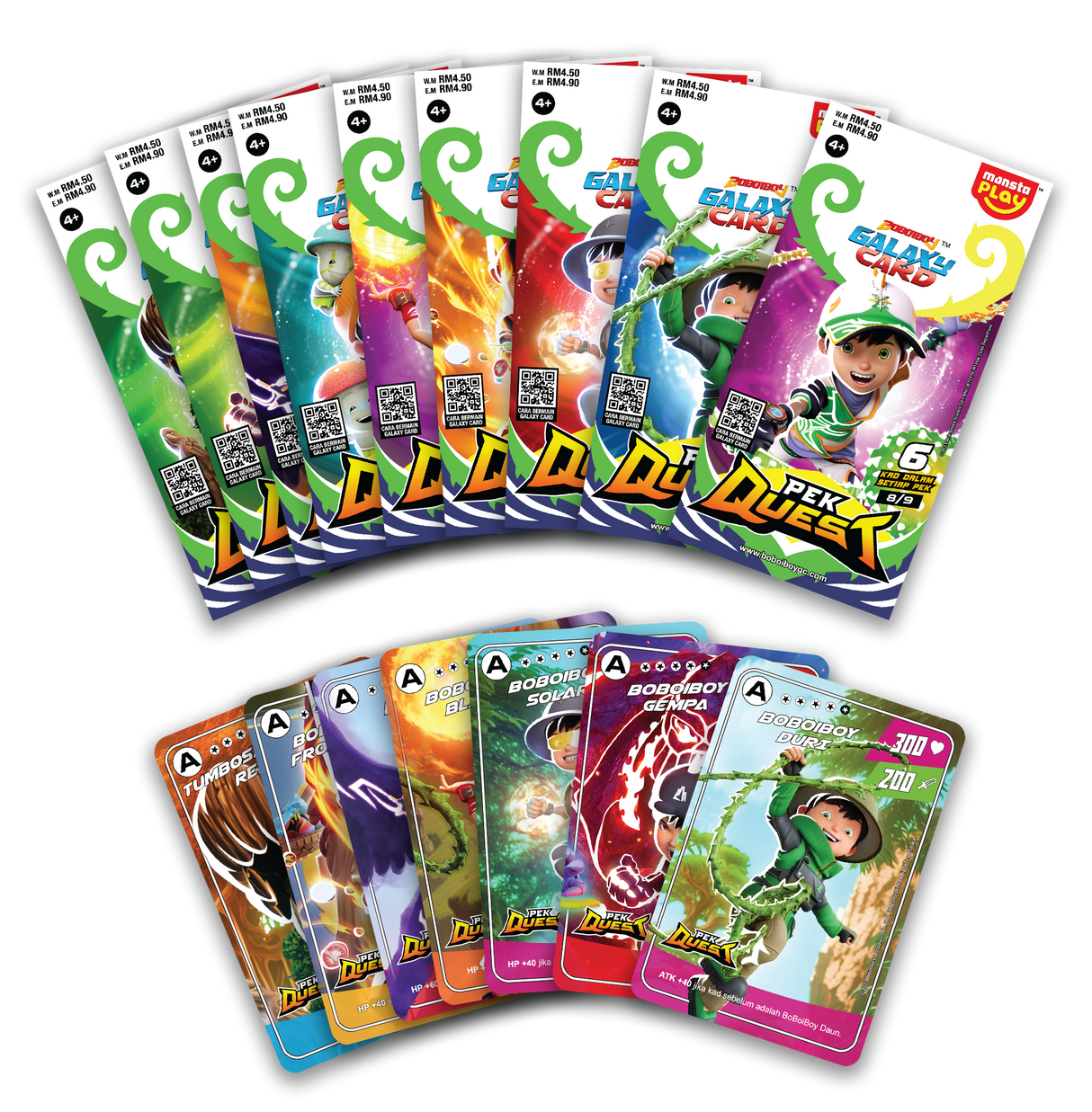 Pek Quest – BoBoiBoy Galaxy Card Set (54 KAD)