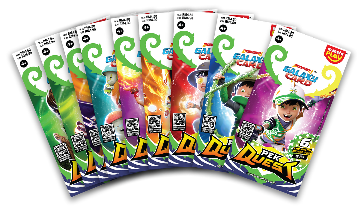 Pek Quest – BoBoiBoy Galaxy Card Set (Per Pack)