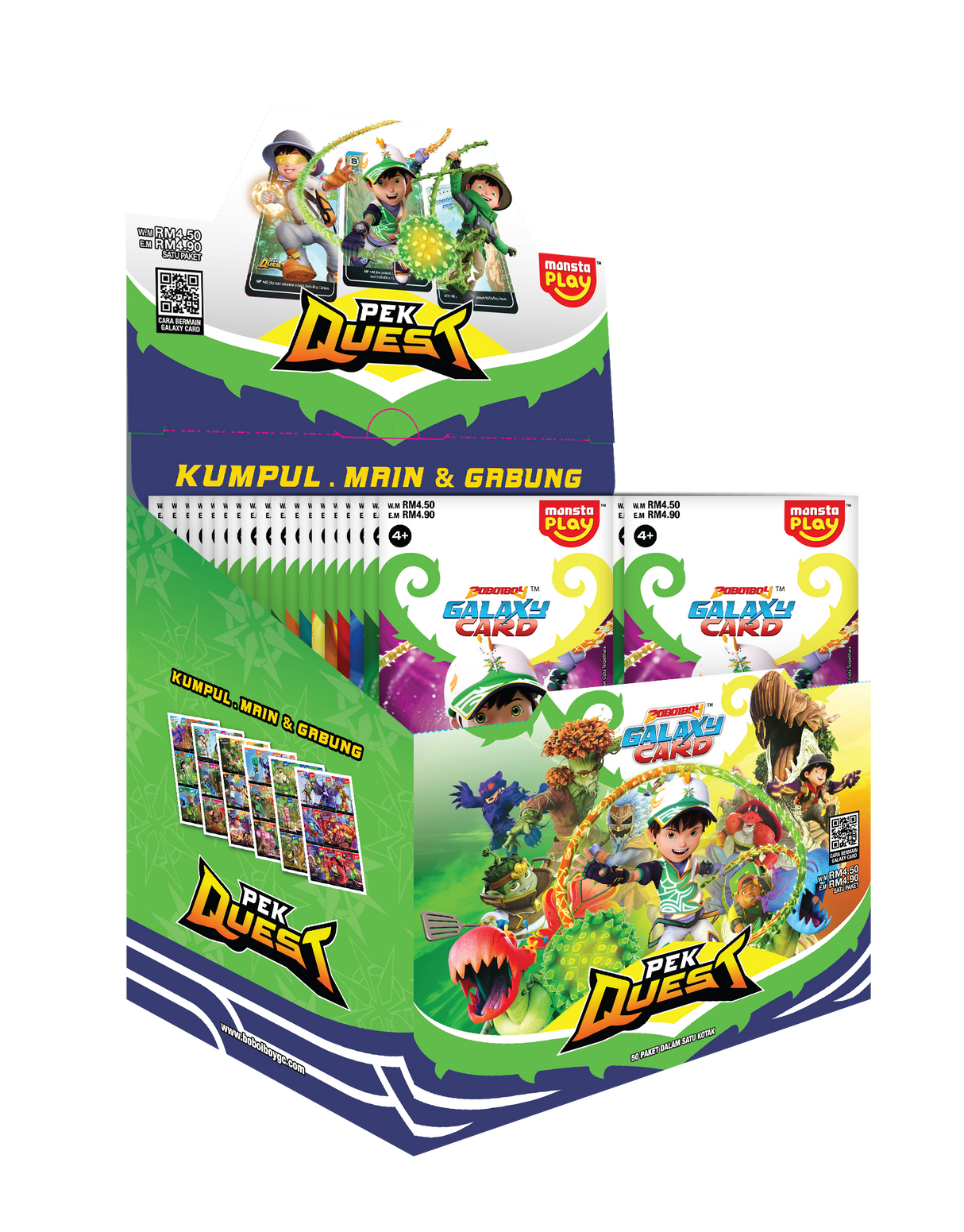 Pek Quest – BoBoiBoy Galaxy Card Set (Per Pack)