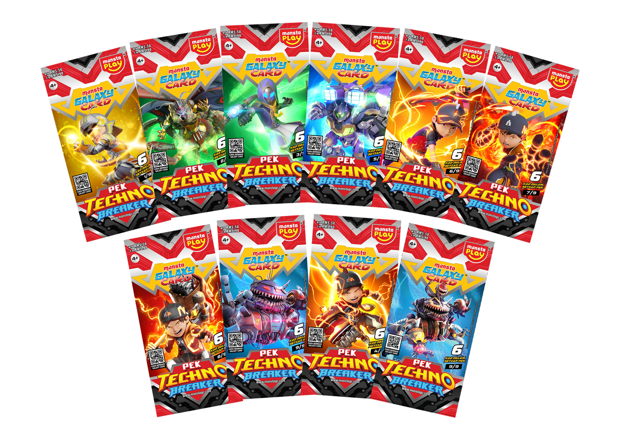 MONSTA Galaxy Card: Pek Techno Breaker (Per Pack)