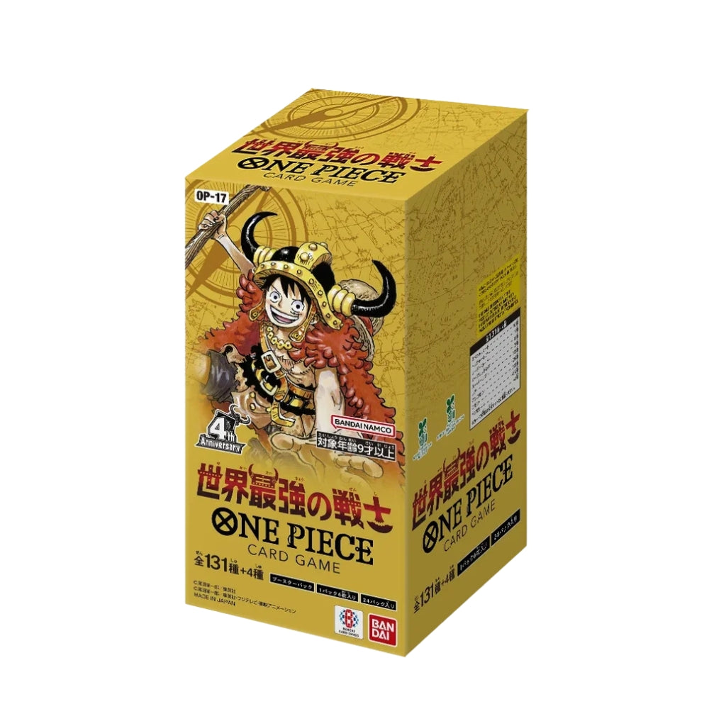 [1 BOX] One Piece Card Game The World's Strongest Warriors [OP-17] - Japanese Version