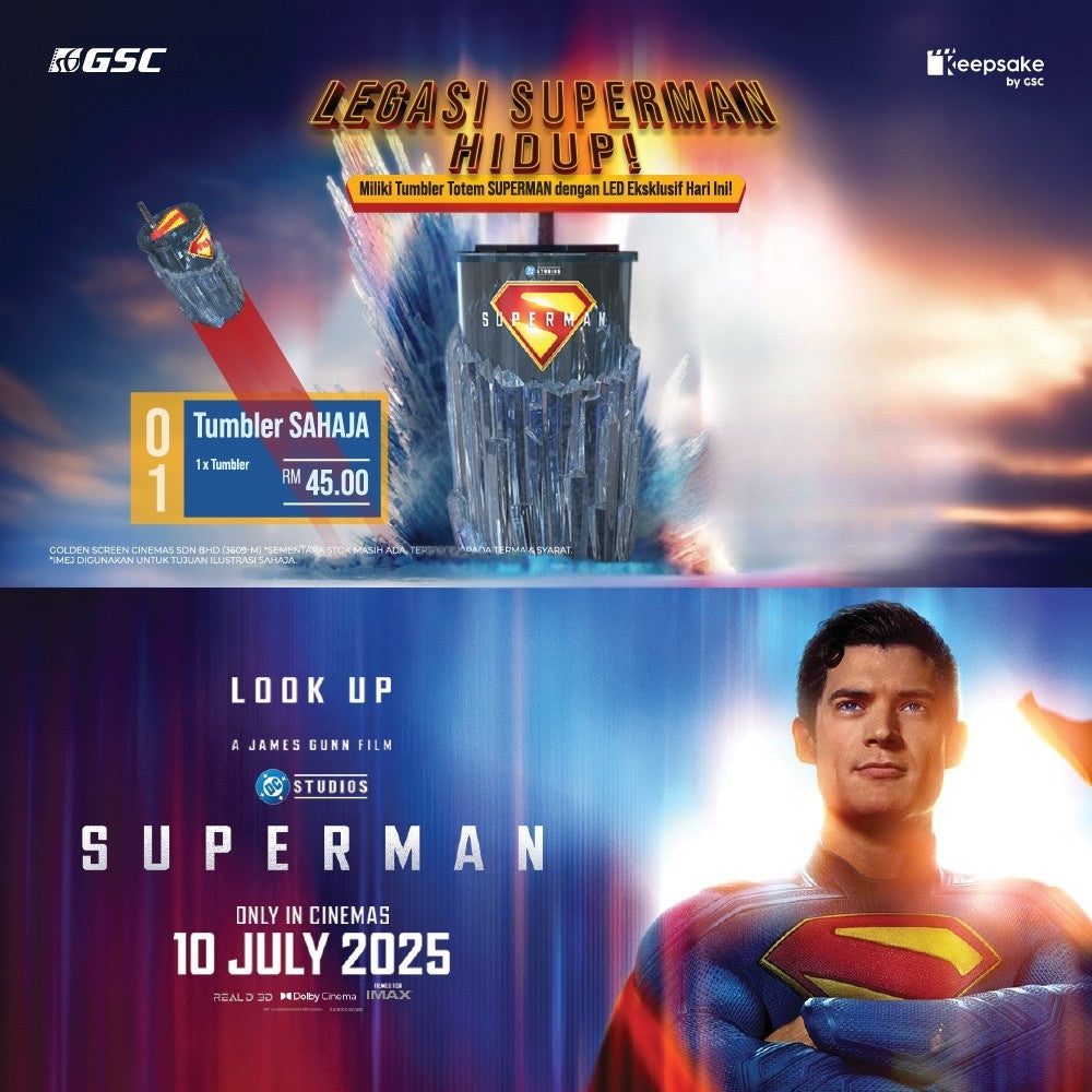 GSC Exclusive Superman Legacy Totem Cup with LED – KEEPSAKE by GSC