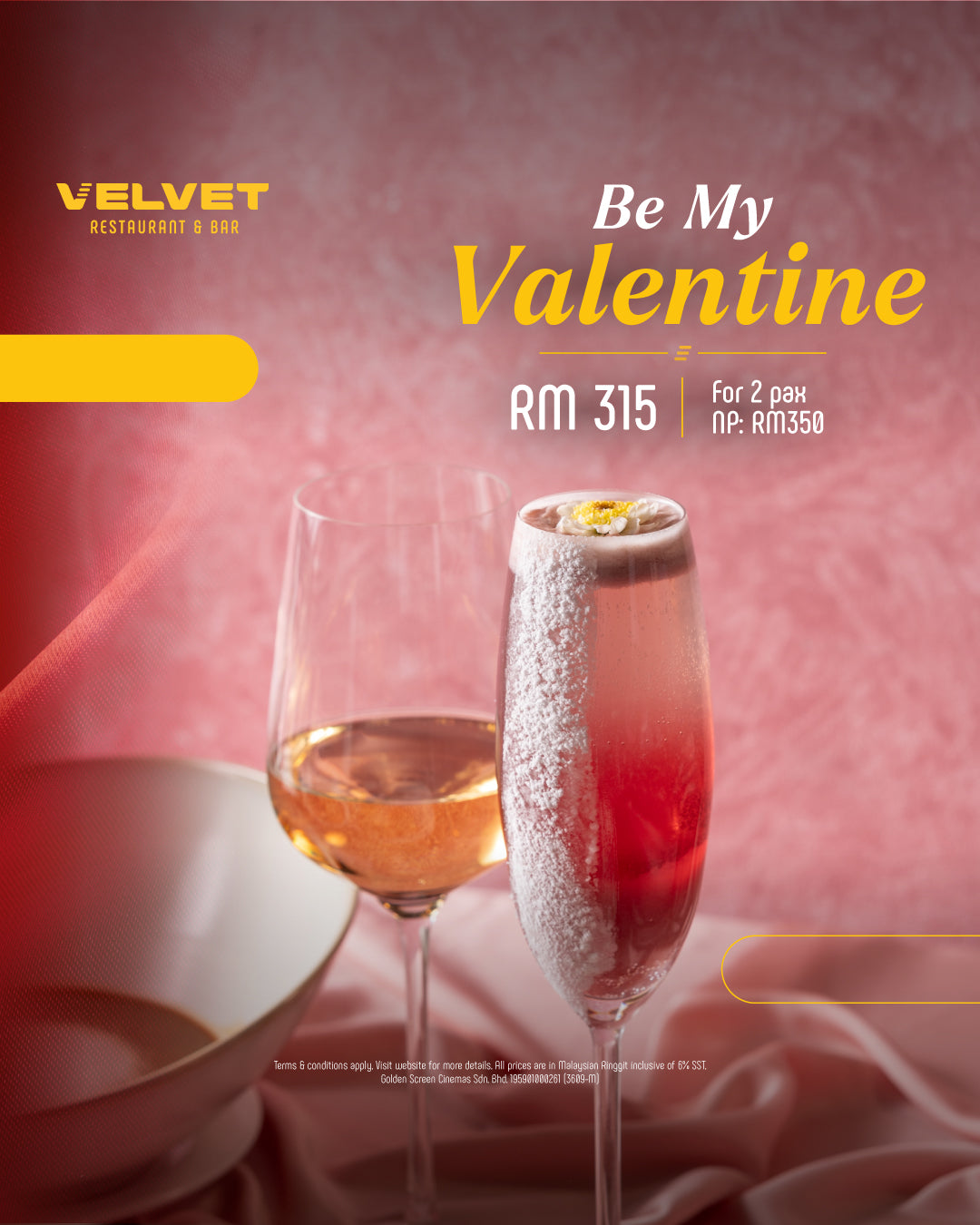 Early Bird Valentine’s Day Menu (14-16 Feb 2025)