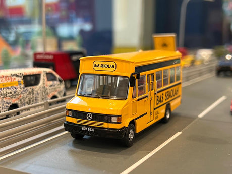 Sunway Tiny 1/64 City MY002 Die-cast Model Car Bas Sekolah - Orange
