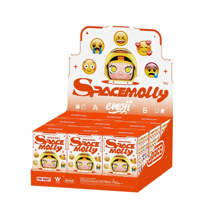 POP MART MEGA SPACE MOLLY 100% × emoji Series Blind Box