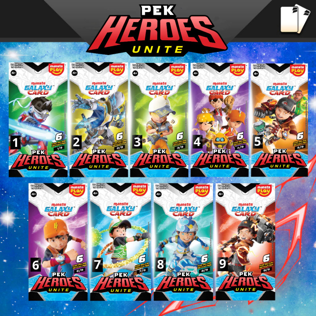 MONSTA GALAXYCARD : PEKHEROES UNITE
