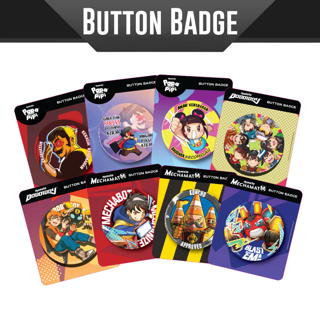 Monsta Button Badge (Randomised)