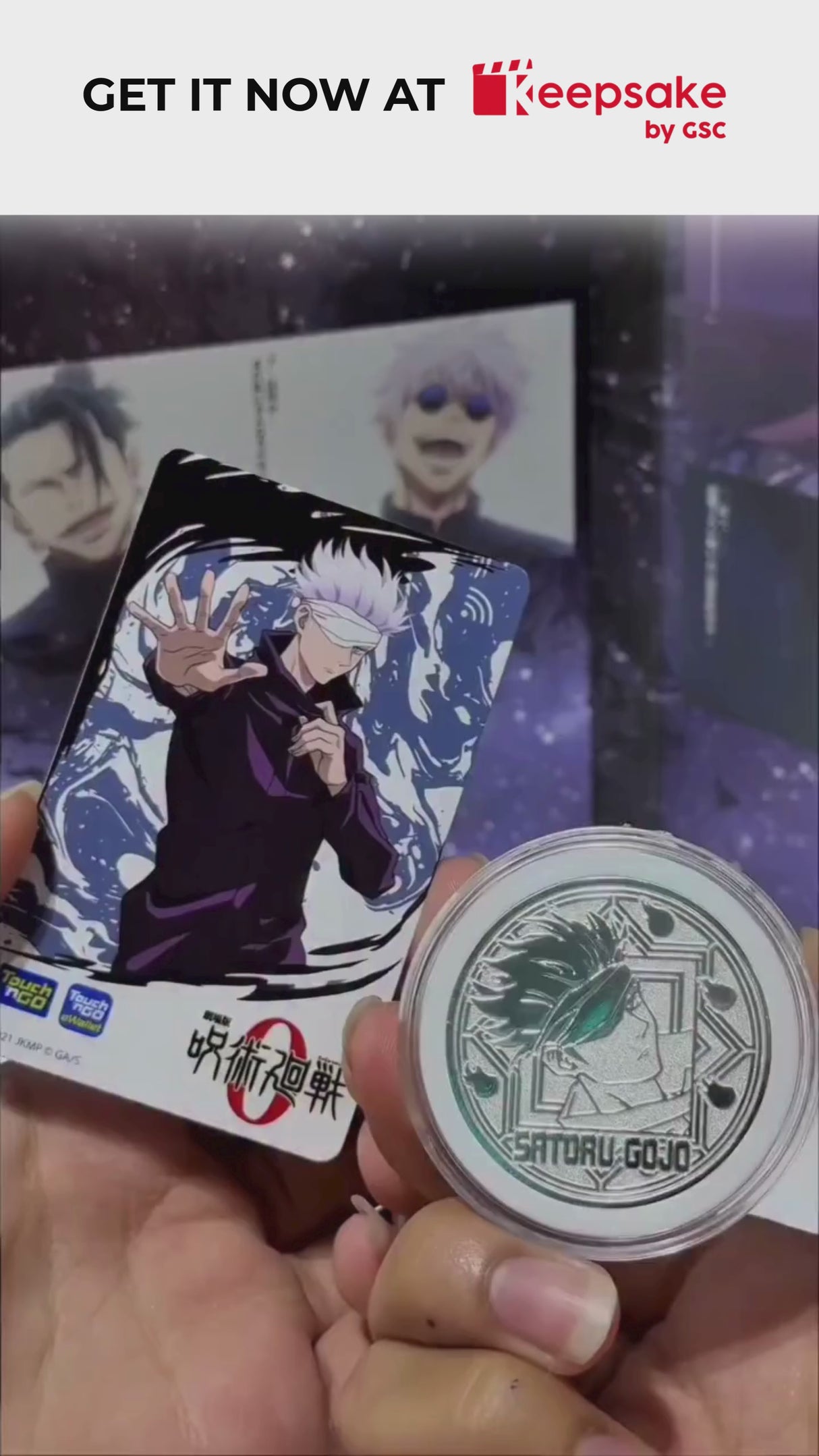 JUJUTSU KAISEN Collectible Coin × Touch ‘n Go Card